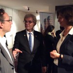 Alaric Hamacher mit Botschafter Rolf Mafael und Ministerin Ilse Aigner.